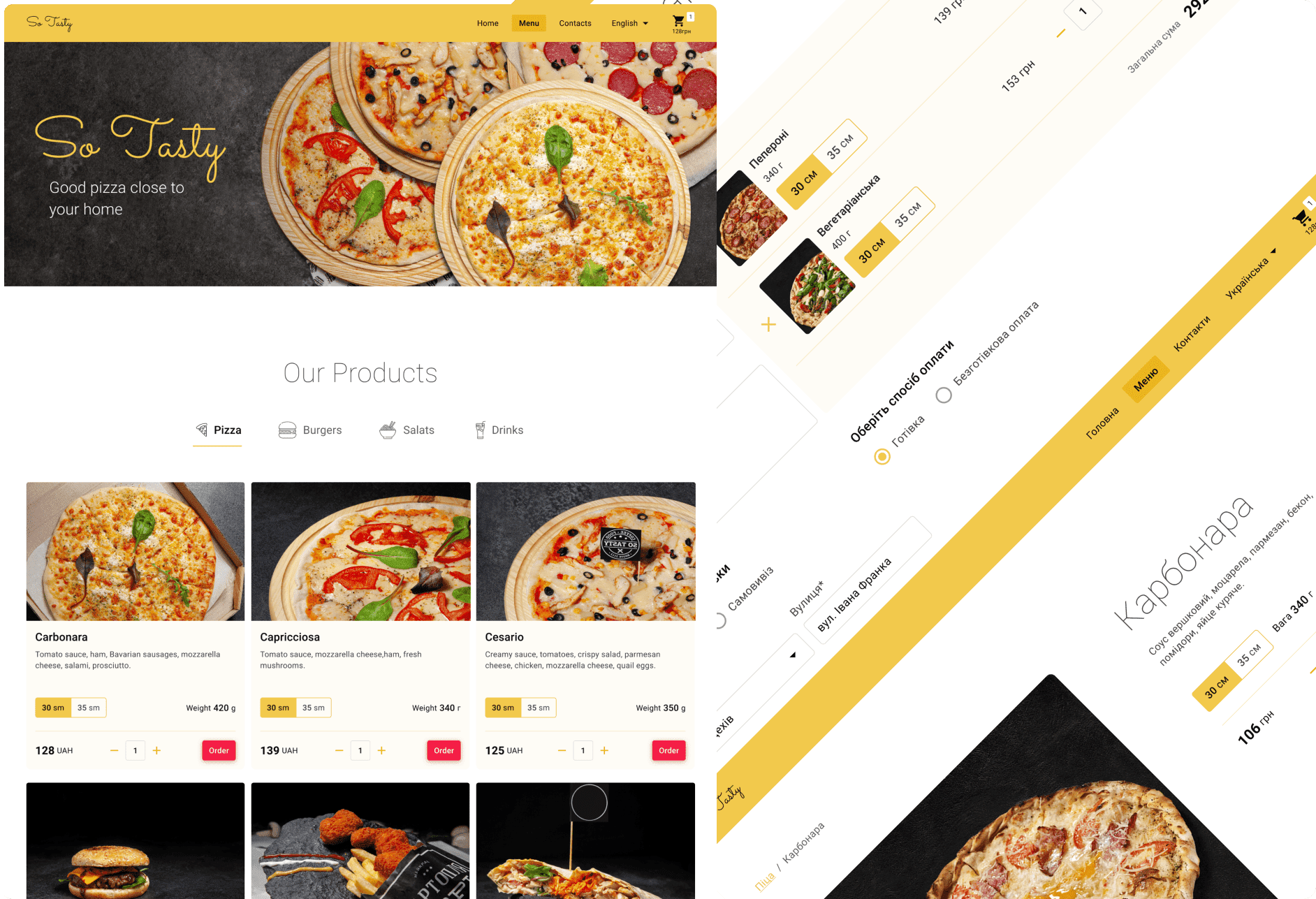 TheUpperCode | Веб-сайт служби доставки піци | Ruby on Rails